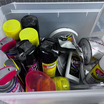 Garage Tube, Bug Spray, Glass Cleaner WD40 Etc. 