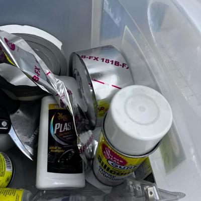 Garage Tube, Bug Spray, Glass Cleaner WD40 Etc. 