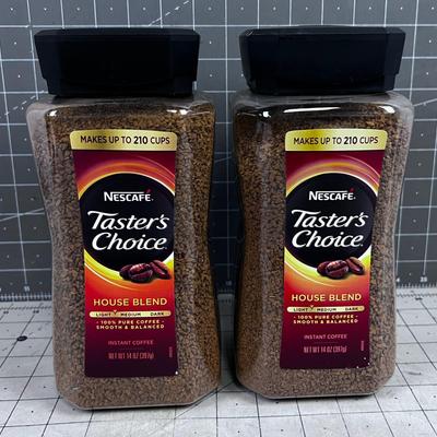 2 Tasters Choice Instant Coffee 