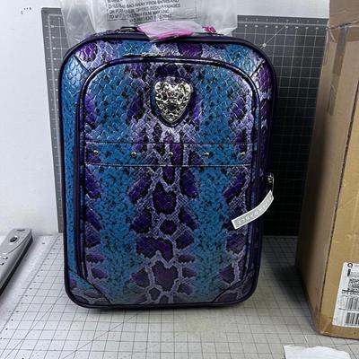 Kathy Zeeland Carry on Suitcase PYTHON Pattern [ Retail $143 ] 
