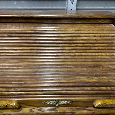 Oak Roll Top Desk 
