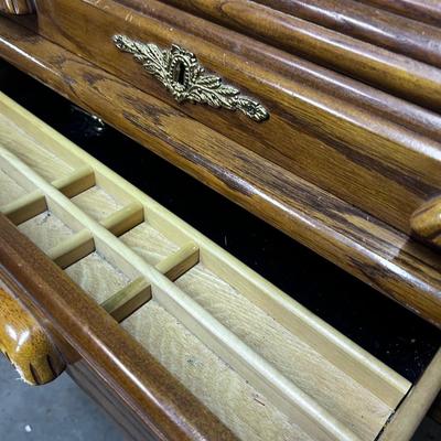 Oak Roll Top Desk 