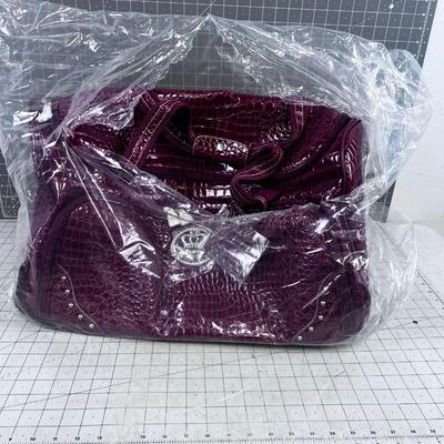 RED Kathy Zeeland Alligator Pattern Suitcase Brand new! 