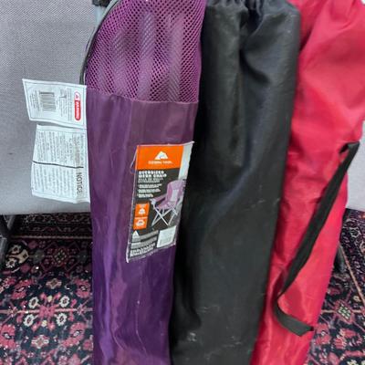 3 Folding Camp Chairs 