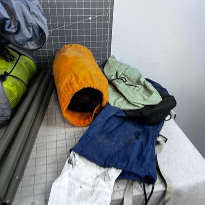 Tents, Hammocks,  Sleeping Pads, Bags and Poles