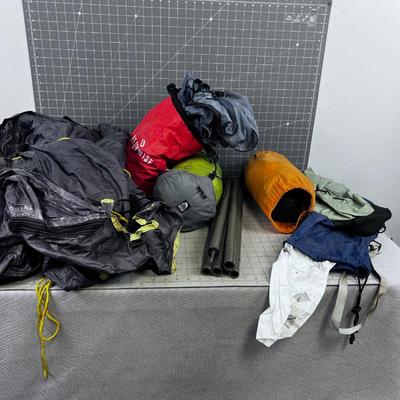 Tents, Hammocks,  Sleeping Pads, Bags and Poles