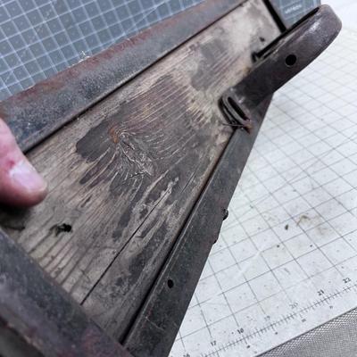 Hand Crafted Metal Steam Punk Rustic Shelf 