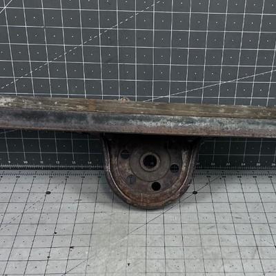 Hand Crafted Metal Steam Punk Rustic Shelf 