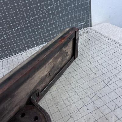 Hand Crafted Metal Steam Punk Rustic Shelf 