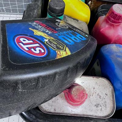 Tub Full of Garage Lubricants 