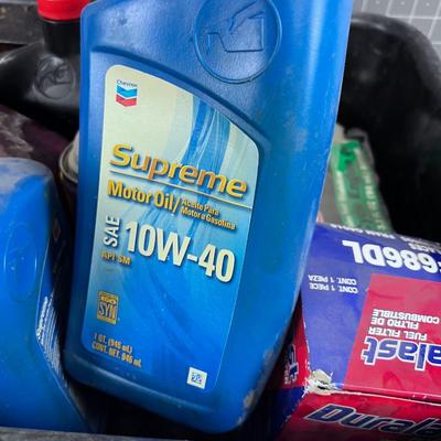 Tub Full of Garage Lubricants 