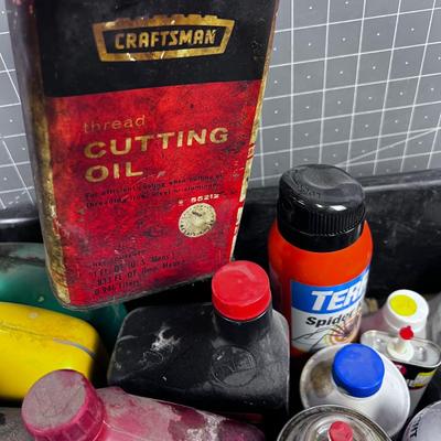 Tub Full of Garage Lubricants 