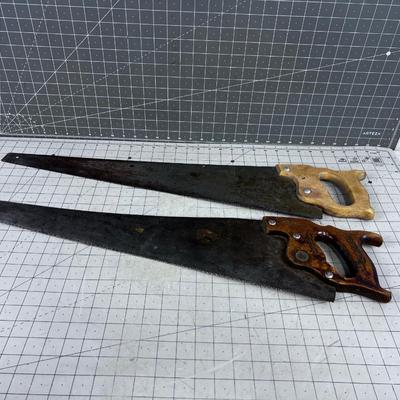 2 Carpenter Saws 