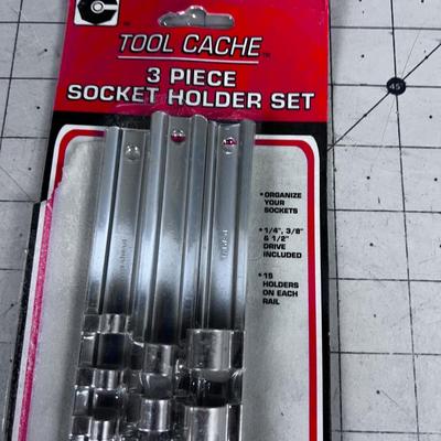 3 Piece Socket Holder Set 
