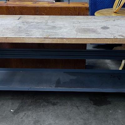 Metal leg work bench 