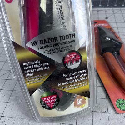 Tree Saw and Pruners, NEW In the Package