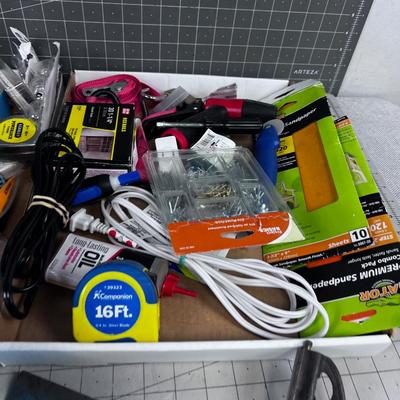 Big GARAGE DRAWER Clean out: Tools, Screws, Nails, ETC.