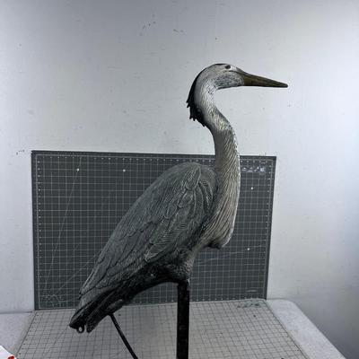 Blue Heron with Stand. Confidence Decoy 