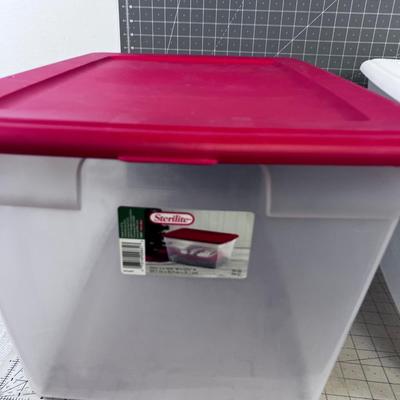 2 Sterilite With Lids Large