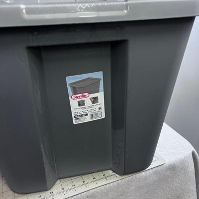 3 Totes; Clear and Gray