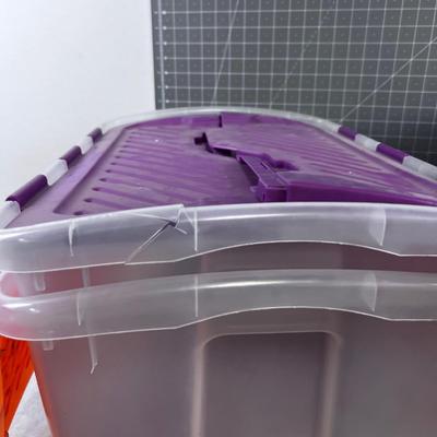 3 Totes; Clear and Gray