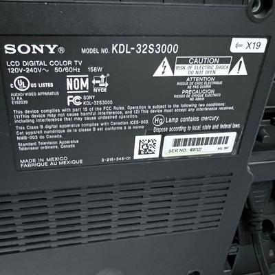 SONY Bravia TV, includes REMOTE