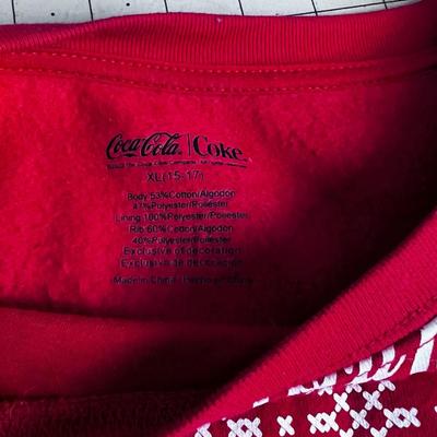 Christmas Light Up, Coke Sweat Shirt and Santa T-Shirt. 
