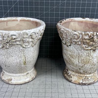 2 Large Planters - NEW 