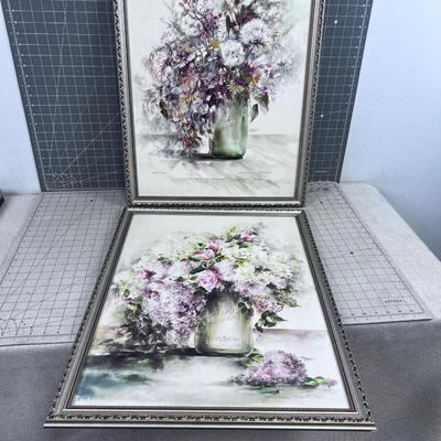 2 Floral Signed and Numbered Prints 