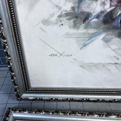 2 Floral Signed and Numbered Prints 
