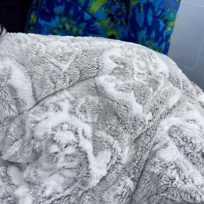 Tub Full of Fleece Blankets 