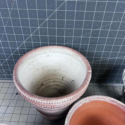 Terra Cotta Outdoor Rustic Planters
