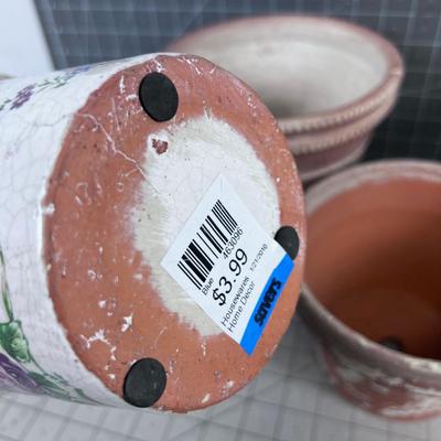 Terra Cotta Outdoor Rustic Planters