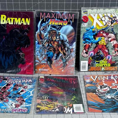 6 Vintage Comic Books 