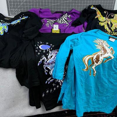 5 Bob Mackie Like NEW Tops With Wearable Art