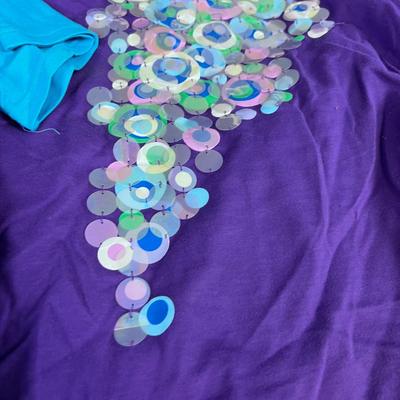 3 Bob Mackie - Tops Blue, Green, Purple 