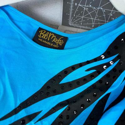 3 Bob Mackie - Tops Blue, Green, Purple 