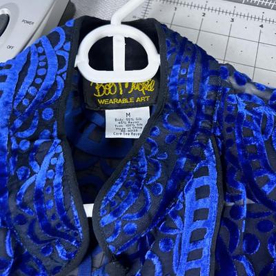 3 Bob Mackie -  Shirts Blue Purple. 