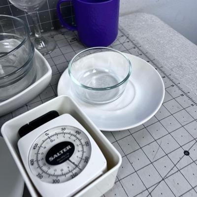 Mixed Lot of Kitchen Dishes and Cupboard Clean Out 