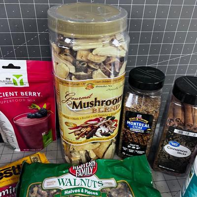 Another Food Lot; Cans, Barry Montreal Steak Seasoning, Coconut, Mazola