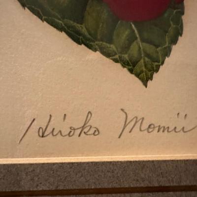 Signed & Titled â€œCamellia Japoniaâ€ by Artist