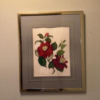 Signed & Titled â€œCamellia Japoniaâ€ by Artist