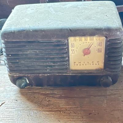 ANTIQUE VTG RARE PHILCO TRANSITONE MODEL TUBE RADIO FOR PARTS OR REPAIR