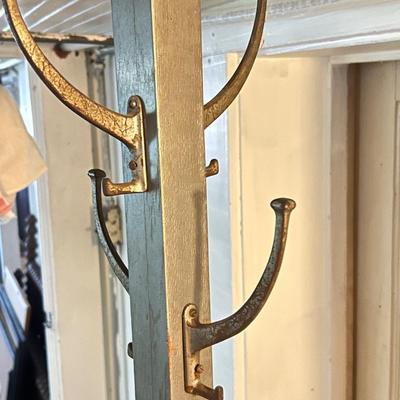 Vintage wooden coat rack