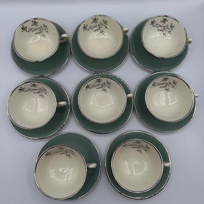 LENOX Kingsley Tea Cups & Saucers (16)