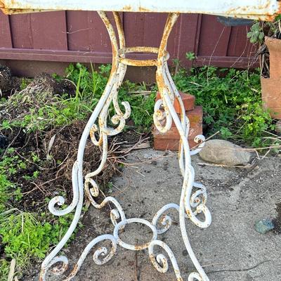 White Shabby Chic Birdcage - Antique birdhouse cage