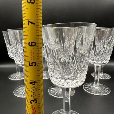 WATERFORD Crystal Lismore Claret Glass Goblets (Set of 8)