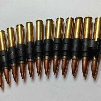 50 rounds of linked ammunition - marked DA 62