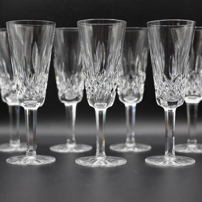 WATERFORD Crystal Lismore Claret Champagne Glasses (Set of 8)