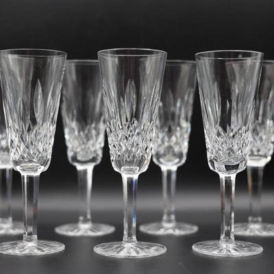WATERFORD Crystal Lismore Claret Champagne Glasses (Set of 8)